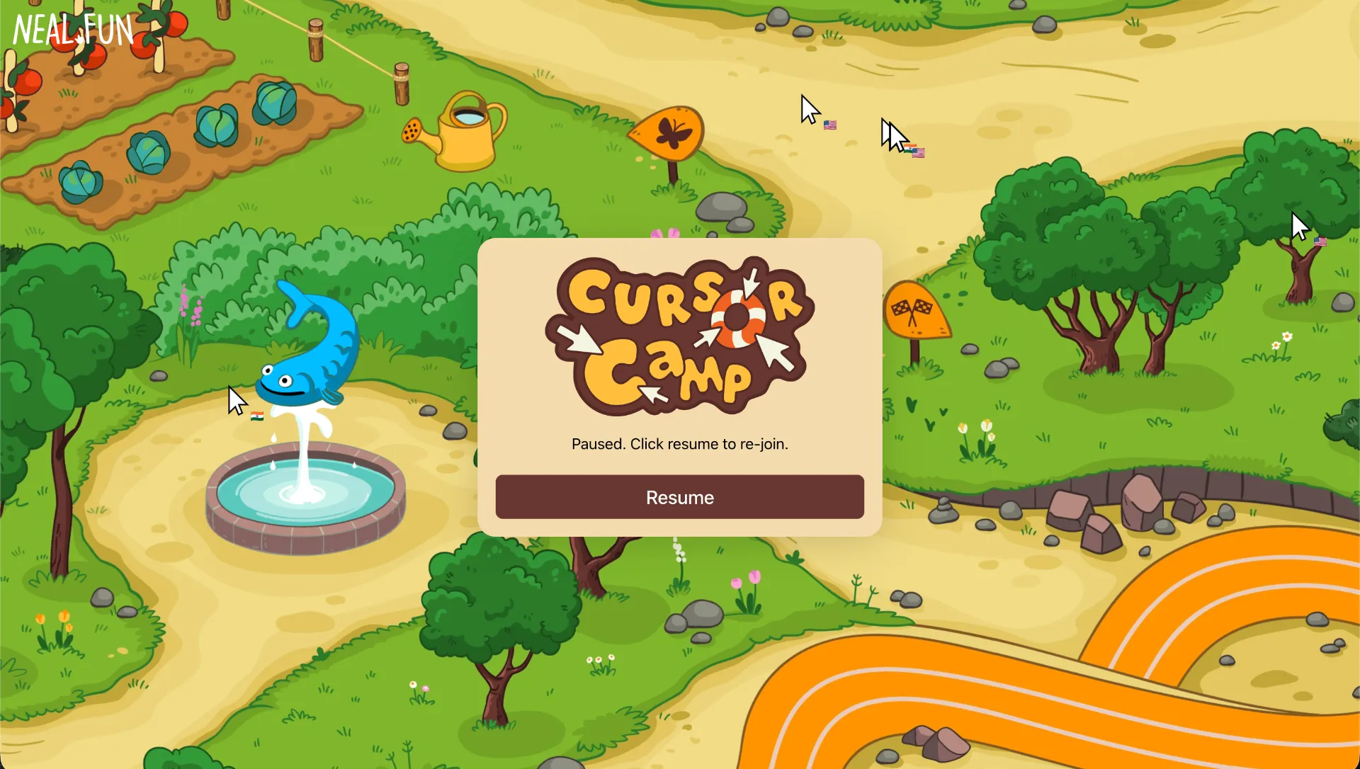 Cursor Camp Game