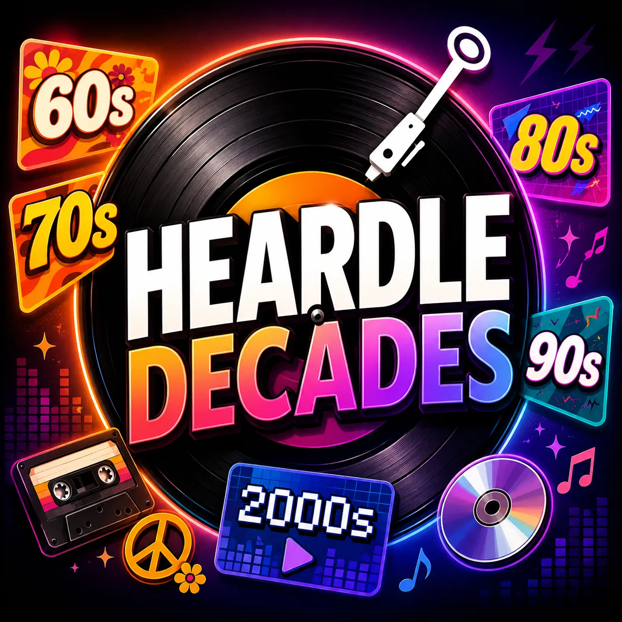Heardle Decades logo