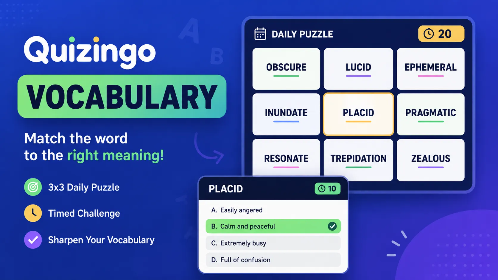 Quizingo Vocabulary