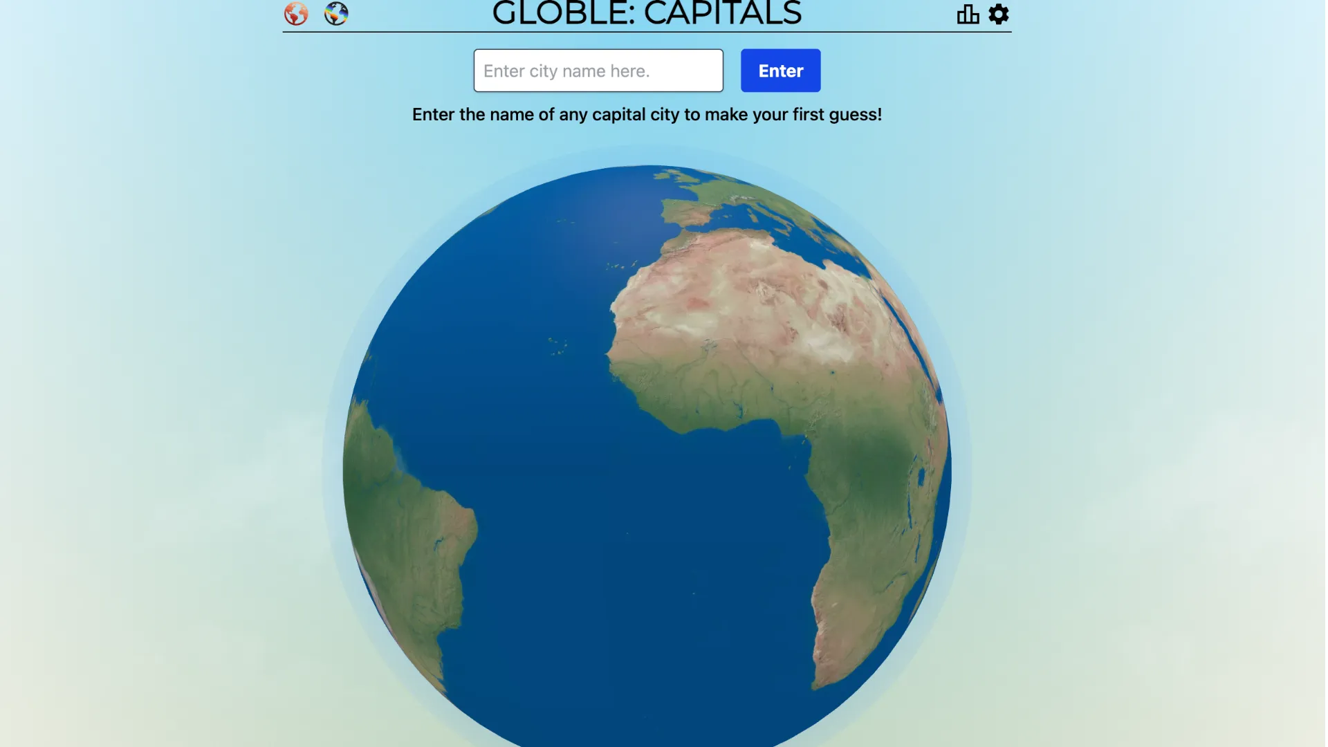 Globle: Capitals
