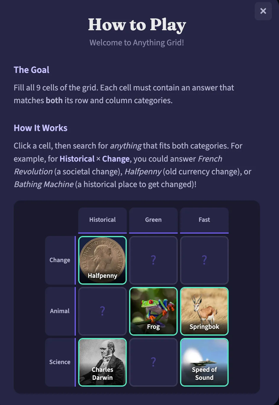 How to Play Anything Grid
