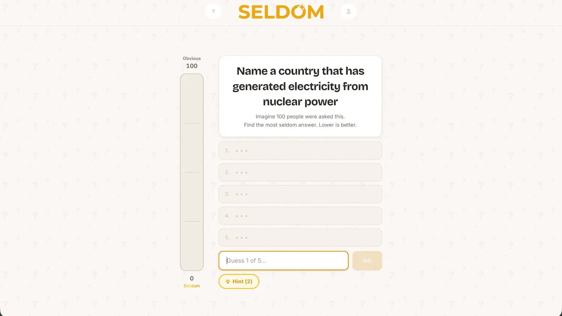 Seldom cover