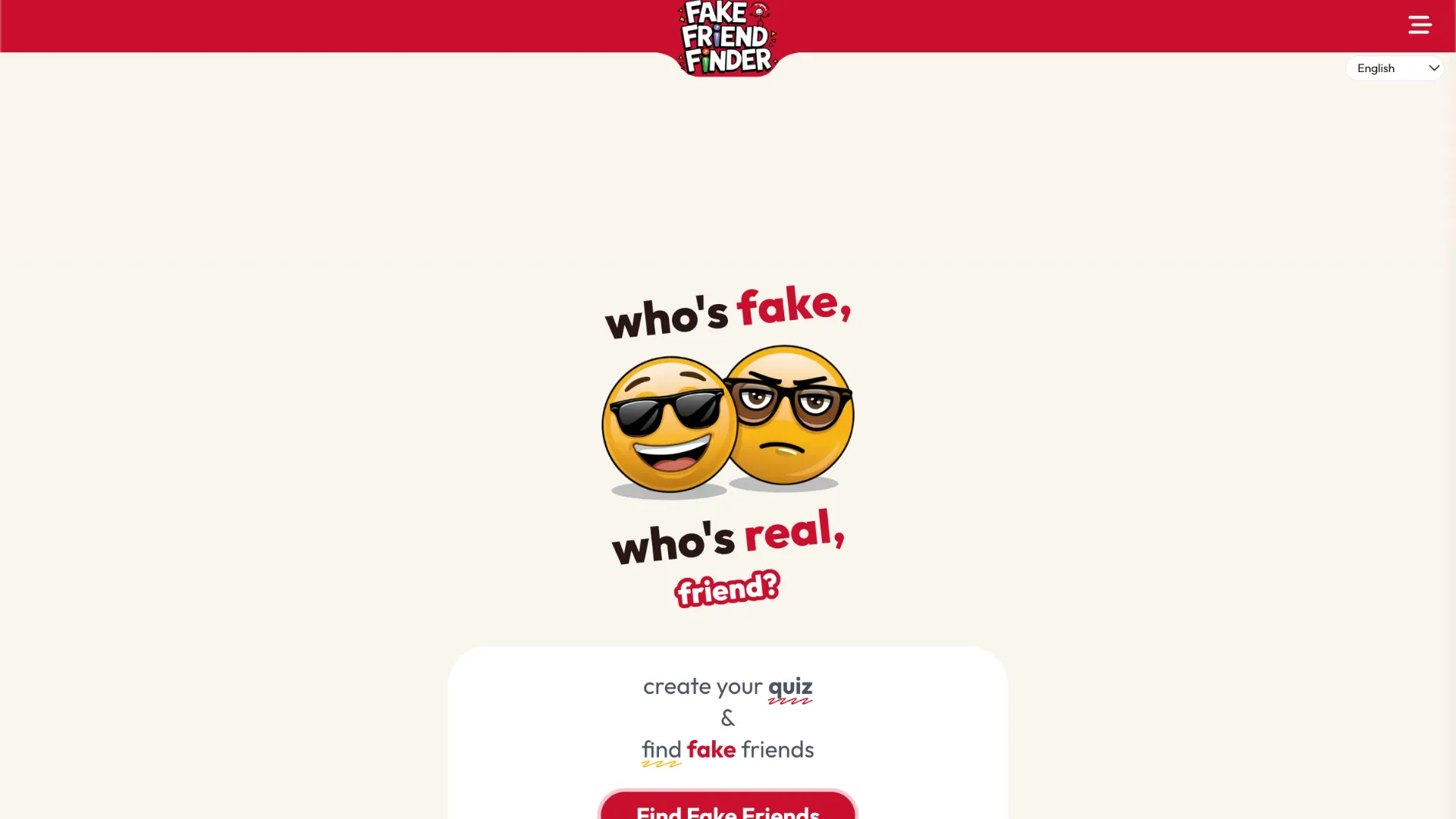 Fake Friend Finder cover