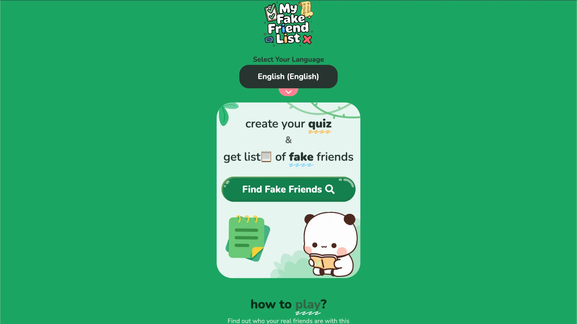 My Fake Friend List cover