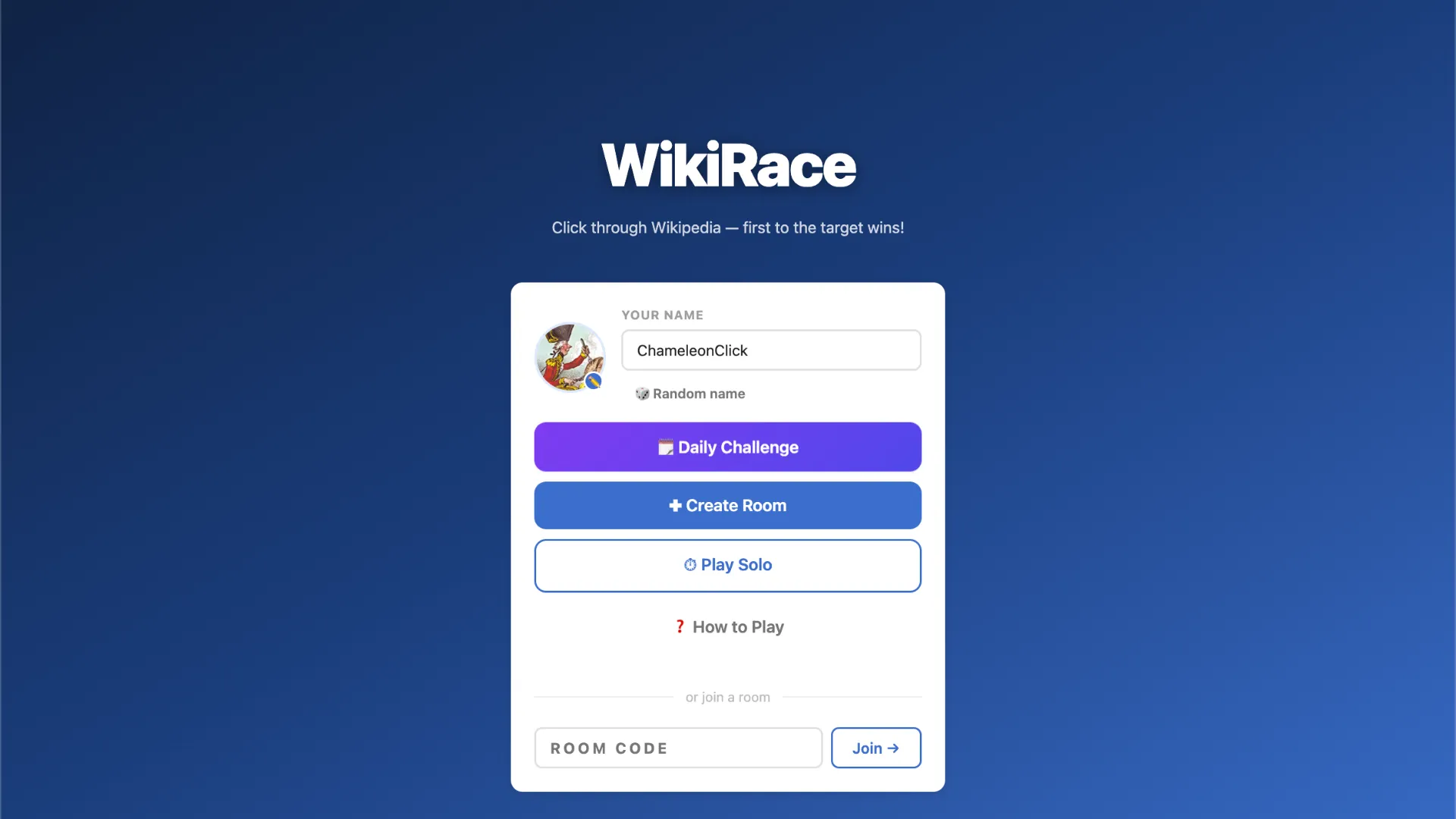 WikiRace cover