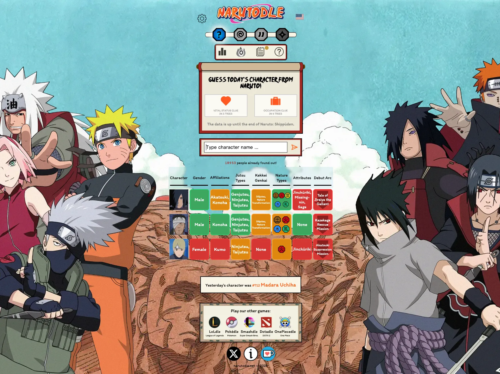 narutodle screen shot