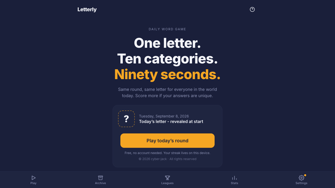 Letterly cover