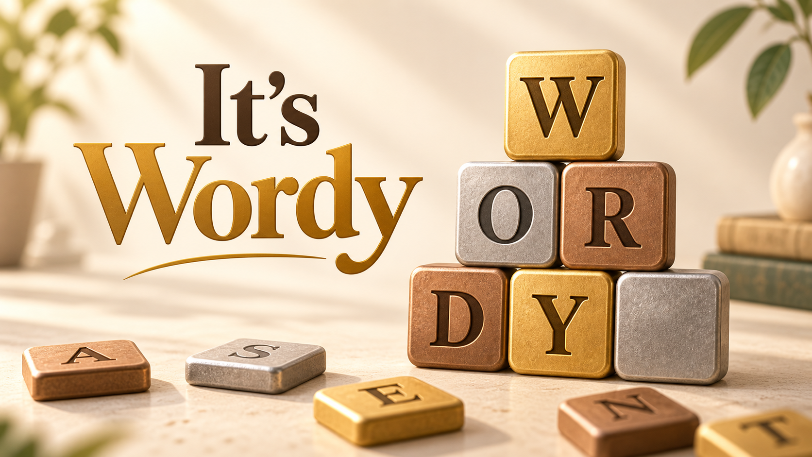 It's Wordy editorial illustration inspired by the game