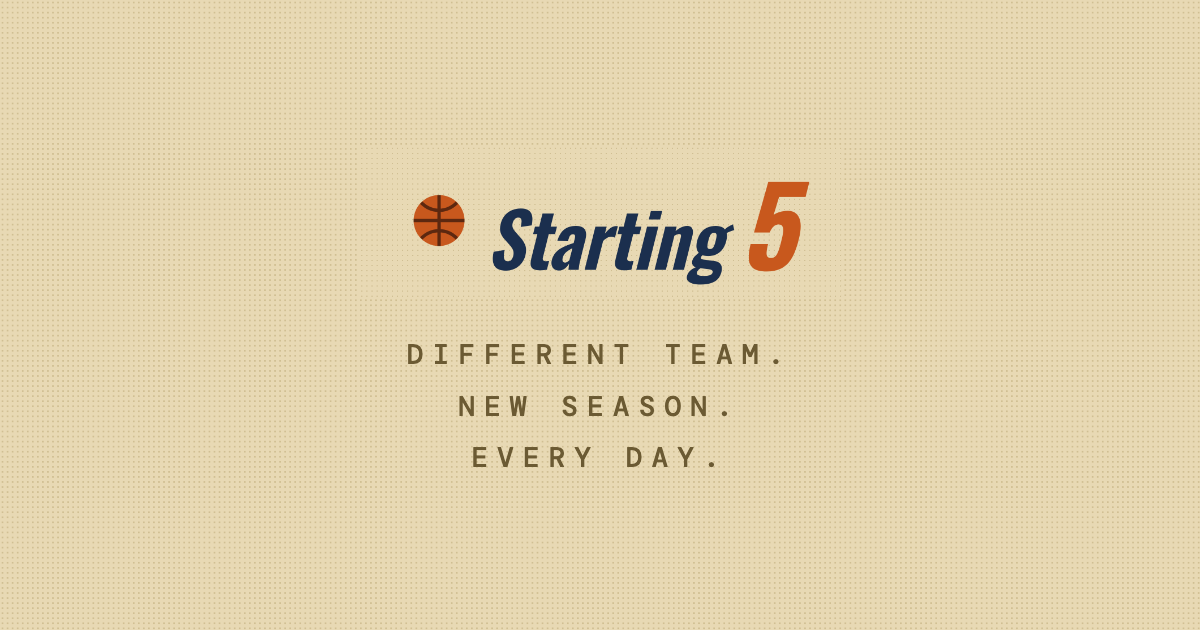 Starting 5 daily NBA lineup puzzle